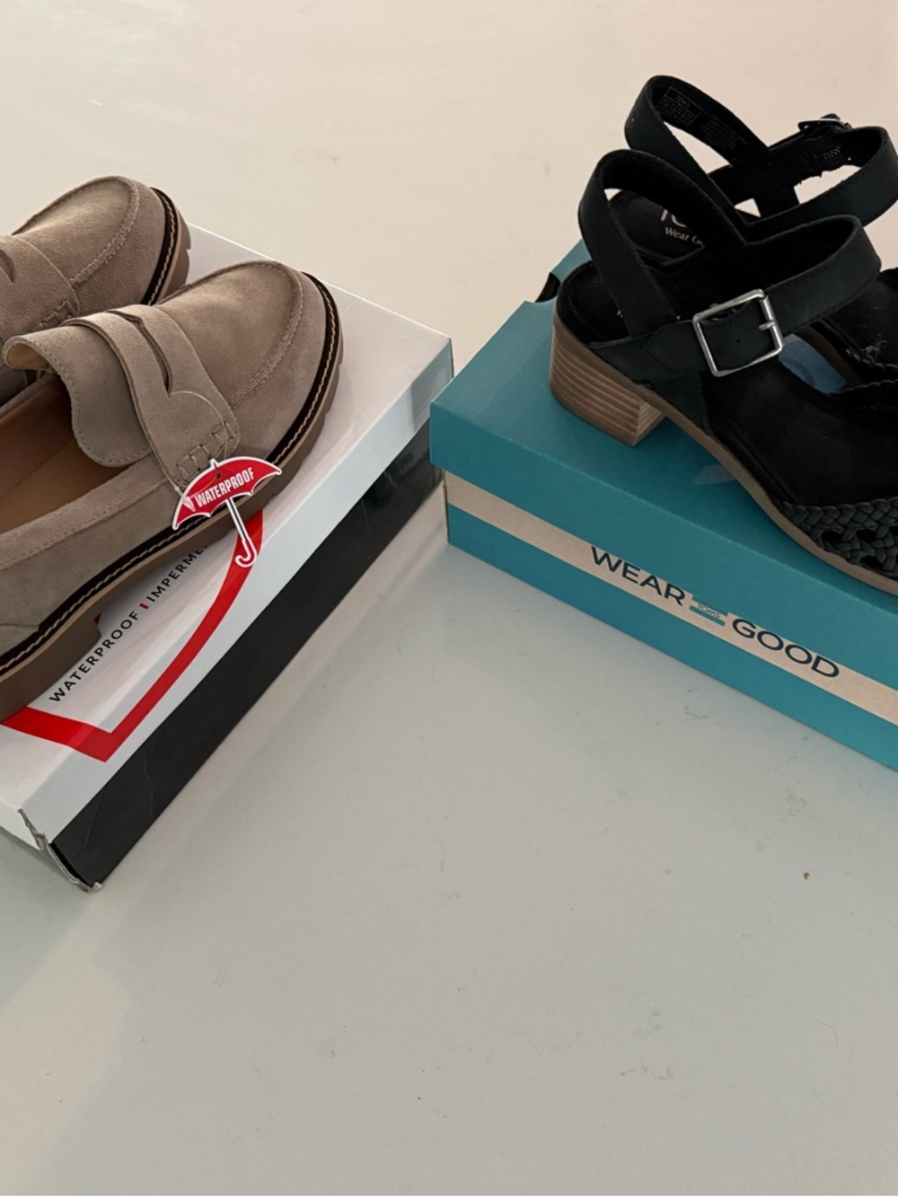 Tom’s Classic Block Heel Sandals - Blondo Women's Lug Sole NEW Size 7.5